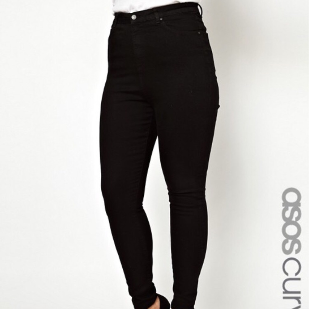 ASOS Black Ultra-high waist jeans